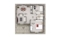 61 m² монтажна кућа